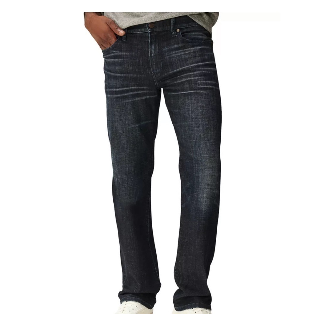 Lucky Brand 221 Straight Leg Dark Wash Jeans. Russian Gulch. Sz 38 x 34
